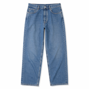 Men’s Relaxed Fit Denim Jeans – Straight Leg Loose Cut, Light Blue Wash, 100% Cotton Casual Pants