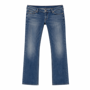 Men’s Regular Fit Denim Jeans – Straight Leg Classic Cut, Mid Blue Washed, 100% Cotton Pants